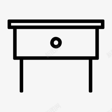 桌子床头柜书房图标图标