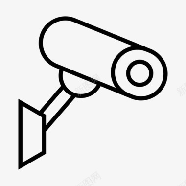 公共标识安全闭路电视摄像机隐私图标图标