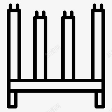 粒子结构结构建筑施工图标图标