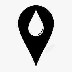 针水地图标记地图针水高清图片
