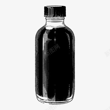 玻璃的瓶子瓶子容器玻璃图标图标