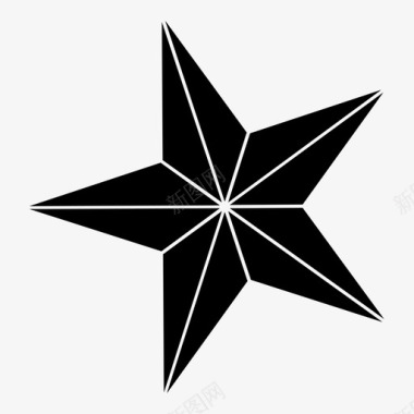 星星形状太阳图标图标