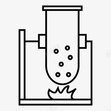 火焰喷发实验火火焰图标图标