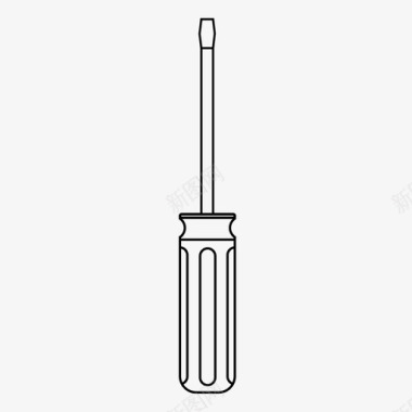 装修师傅螺丝刀固定方便图标图标
