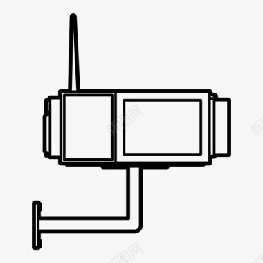 系统公告保安摄像机闭路电视控制图标图标