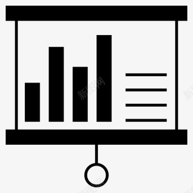 抽象图表图表董事会演示图标图标