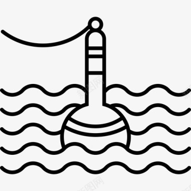 海上浮标保安水图标图标