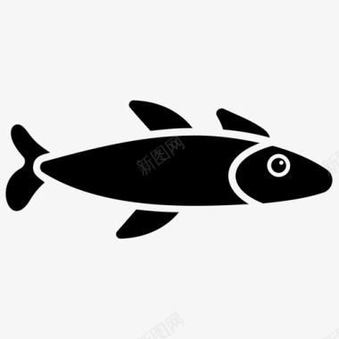 黄鳍金枪鱼水生鱼淡水鱼图标图标