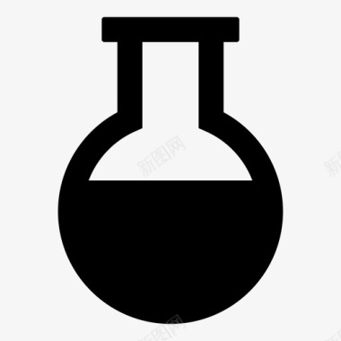 实验室烧瓶佛罗伦萨烧瓶烧杯化学图标图标