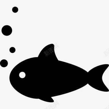 四泡鱼食物大海和海滩图标图标