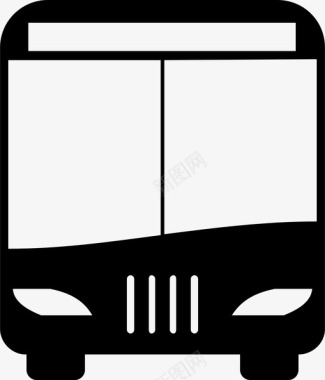 公共交通标识公共汽车公共交通车辆图标图标