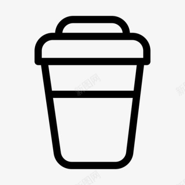 咖啡杯子纸杯图标图标
