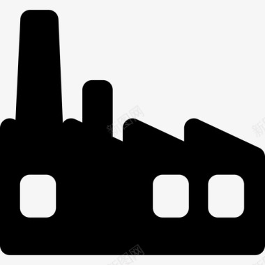 工厂建筑环保图标图标