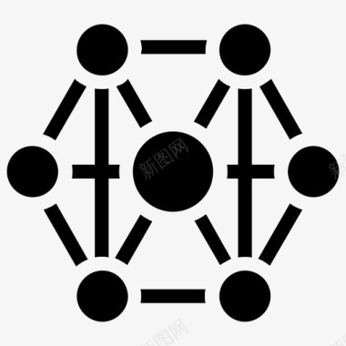 网状网络网络图网络结构图标图标