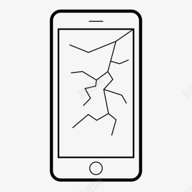 手机优惠卷屏幕损坏屏幕破裂手机损坏图标图标