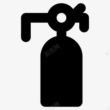 公共标识安全灭火器紧急情况灭火器火灾图标图标