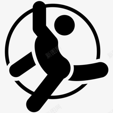 运动会标志环体操体操运动员数字奥运会比赛图标图标