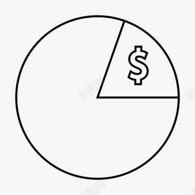 绩效考核方案图表货币饼图图标图标