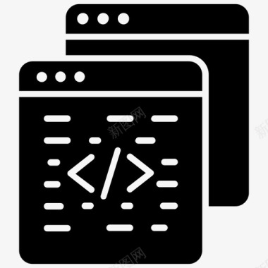 网站代码自定义编码html代码编程语言图标图标