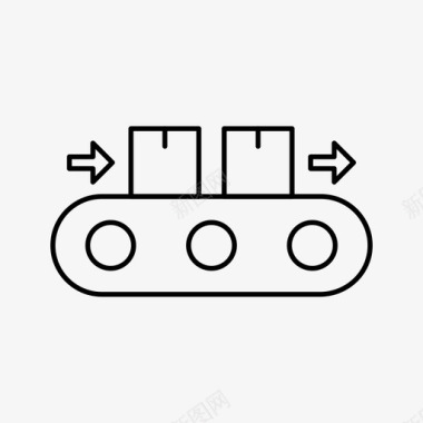自动化生产线输送装配工厂图标图标