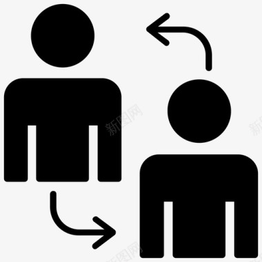 个人联系从属关系情感联系图标图标