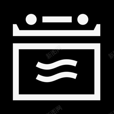 煤气烤箱对流电图标图标