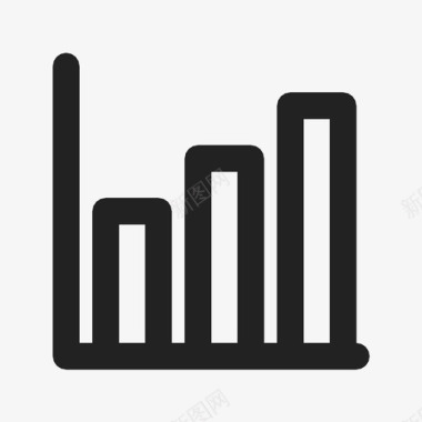 上升条形图烛台图利润图标图标