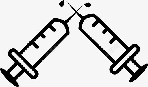 医疗注射器医疗注射药物图标图标