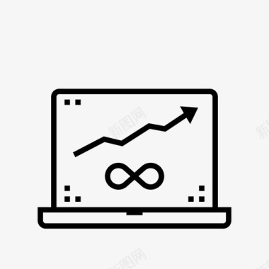 数据科技片头无限增长图表数据图标图标