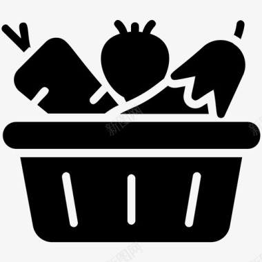 菜篮子健康饮食蔬菜图标图标