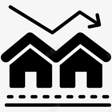 房地产市场房地产价值房地产图表图标图标