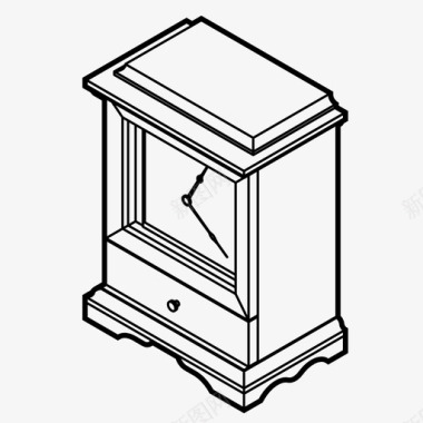 分钟台钟装饰小时图标图标
