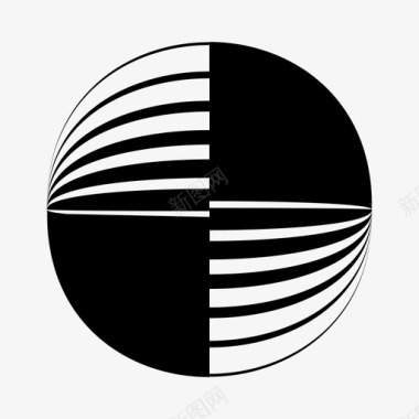 球体圆抽象徽标图标图标