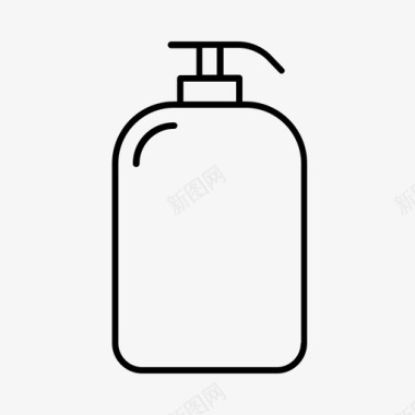 洗发水清洁剂洗头奶图标图标