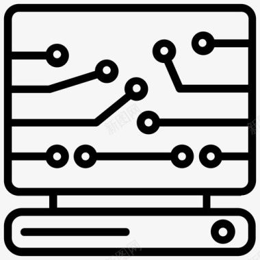 电路板计算机科学电路板未来技术图标图标