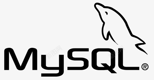 矢量小海豚MySQL数据库_宽版图标