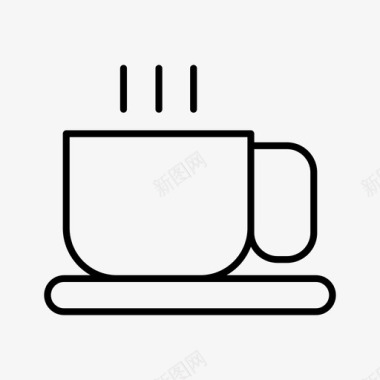 形状图咖啡杯子饮料图标图标