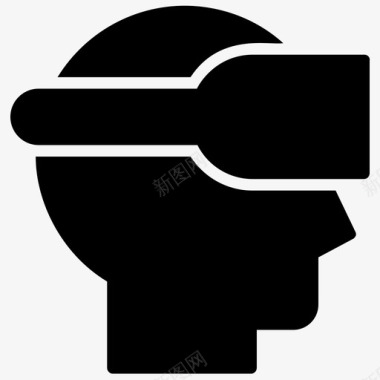 虚拟现实耳机头戴式显示器头戴式设备图标图标