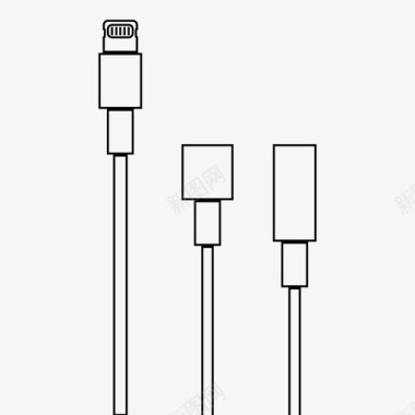 闪电下标志闪电监听和充电音频iphone图标图标