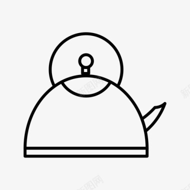 水煮锅暖气水壶图标图标