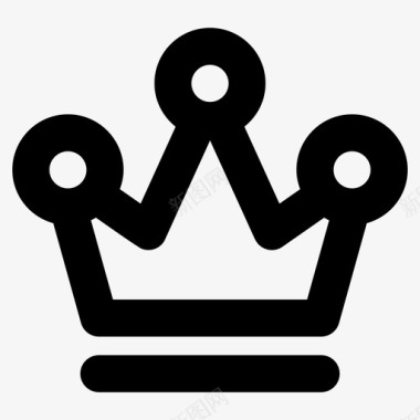 皇冠王冠公主图标图标