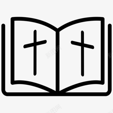 十字架标志圣经基督教十字架图标图标