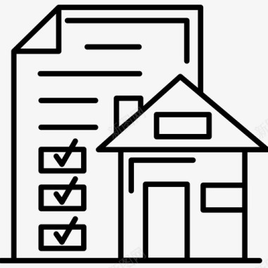 房屋买卖协议商业房地产图标图标