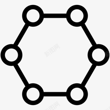 矢量零食有机标识化学原子有机图标图标