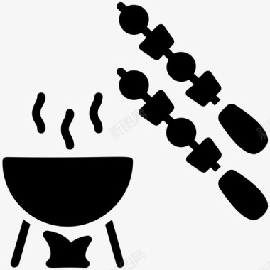 串烧烤烧烤食物图标图标