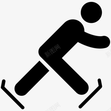 运动会标志滑雪花样滑冰奥林匹克运动会图标图标