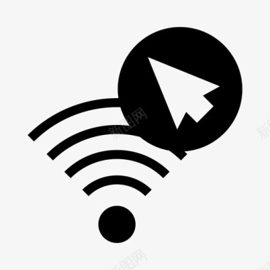 炫光wifi光标指针信号图标图标