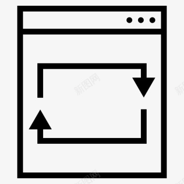 页面编辑刷新页面刷新网站重新加载图标图标