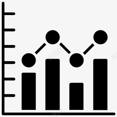 分析矢量图收入增长业务分析业务增长图标图标