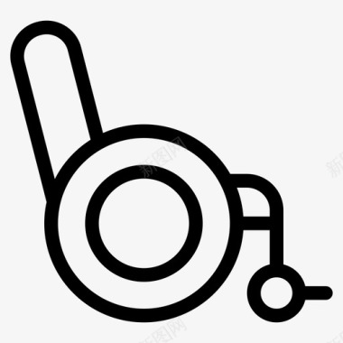 轮椅医疗患者图标图标